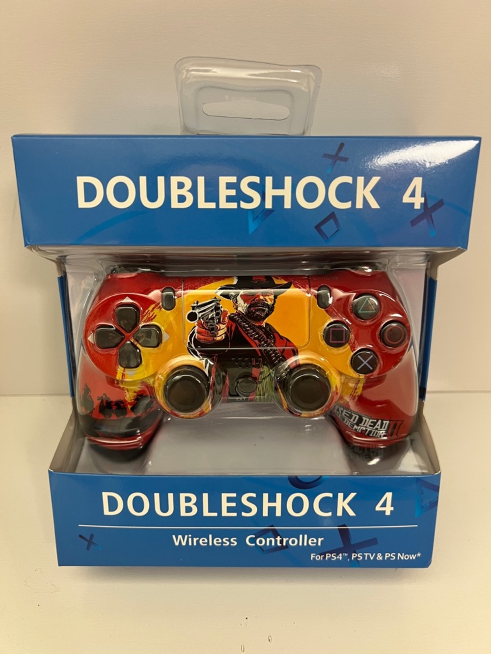 Doubleshock 4 Wireless Controller - Red & Yellow Game Art